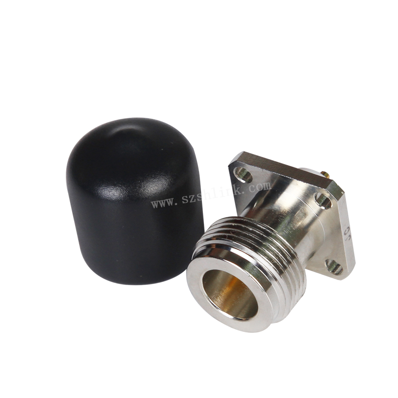 N type female connector manufacturer，N jack waterproof with flange